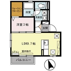 ＪＲ長瀬駅 徒歩3分 1階の物件間取画像